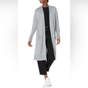 NWT The Drop Gray Open-Front Long Cardigan